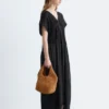 Plissert Dolman-Midikjole Plissert Dolman-Midikjole