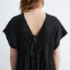 Plissert Dolman-Midikjole Plissert Dolman-Midikjole