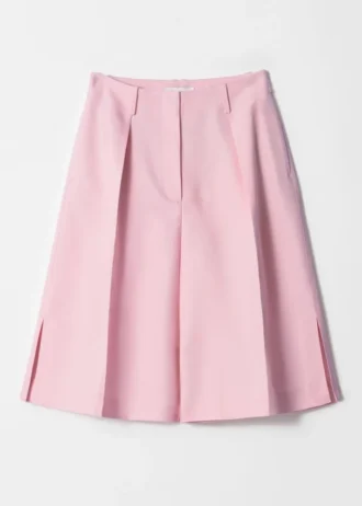 Plisserte Bermuda-Shorts