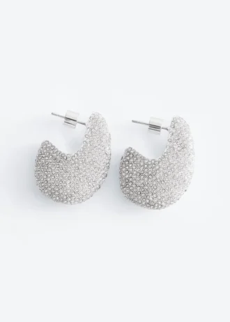 Øredobber med rhinestones
