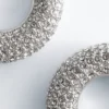 Rhinestone-krets Øredobber Rhinestone-krets Øredobber