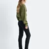 Ribbestrikket bomullscardigan