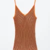 Ribbestrikket camisole