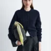 Ribbestrikket cardigan