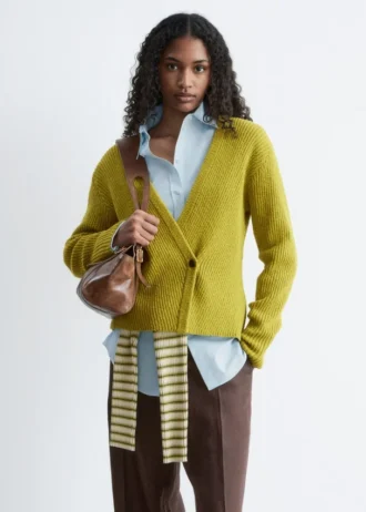Ribbestrikket Cardigan
