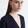 Ribbestrikket cardigan