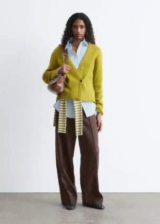 Ribbestrikket Cardigan