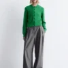 Ribbestrikket cardigan