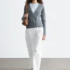 Ribbestrikket Cardigan