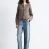 Ribbestrikket cardigan Ribbestrikket cardigan