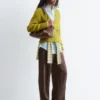 Ribbestrikket Cardigan
