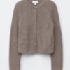 Ribbestrikket cardigan Ribbestrikket cardigan