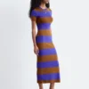 Ribbestrikket maxikjole