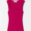 Ribbestrikket tank-top Ribbestrikket tank-top