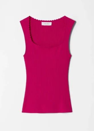 Ribbestrikket tank-top Ribbestrikket tank-top