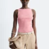 Ribbestrikket tank-top Ribbestrikket tank-top