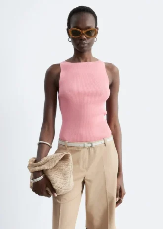 Ribbestrikket tank-top Ribbestrikket tank-top