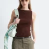 Ribbestrikket tank-top Ribbestrikket tank-top
