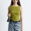 Ribbestrikket tank-top Ribbestrikket tank-top