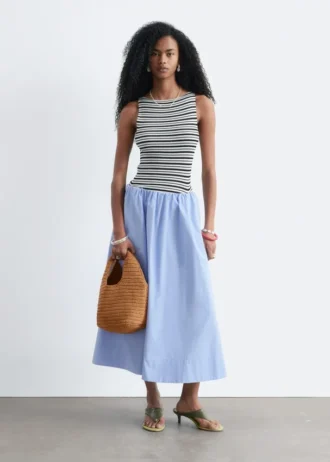 Ribbestrikket tank-top Ribbestrikket tank-top
