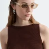 Ribbestrikket tank-top Ribbestrikket tank-top