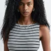 Ribbestrikket tank-top Ribbestrikket tank-top