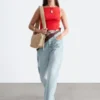 Ribbestrikket tank-top Ribbestrikket tank-top