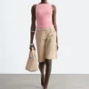 Ribbestrikket tank-top Ribbestrikket tank-top