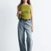 Ribbestrikket tank-top Ribbestrikket tank-top