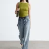 Ribbestrikket tank-top Ribbestrikket tank-top