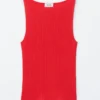 Ribbestrikket tank-top Ribbestrikket tank-top