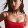 Ribbet bandeau-bikini-topp