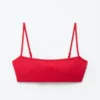 Ribbet bandeau-bikini-topp