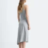 Ruche asymmetrisk midikjole Ruche asymmetrisk midikjole