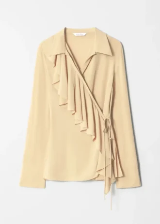 Ruffle Wrap Blouse