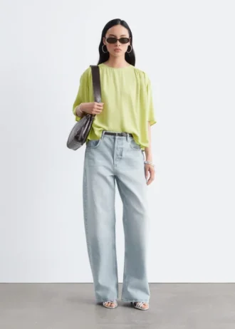 Rynket kreppbluse