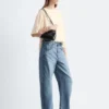 Rynket kreppbluse Rynket kreppbluse