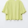 Rynket kreppbluse Rynket kreppbluse