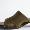 Sandaler i skinn med blokkheler