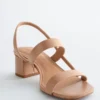 Sandaler med remmer og blokkheler