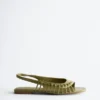 Sandaler med slingback i skinn