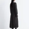Satin Midi-skjortekjole Satin Midi-skjortekjole