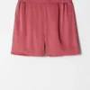 Satin-shorts med elastisk linning Satin-shorts med elastisk linning