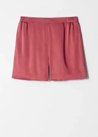 Satin-shorts med elastisk linning Satin-shorts med elastisk linning