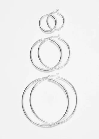 Sett med hoop-øredobber