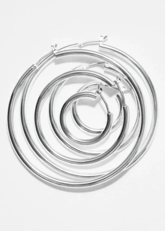 Sett med hoop-øredobber