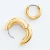 Sett med store hoop-øredobber Sett med store hoop-øredobber