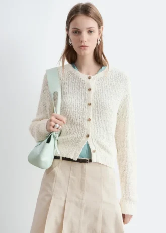 Silke-bomulls-Cardigan