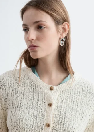 Silke-bomulls-Cardigan