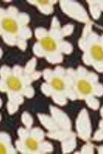 Skjorte med blomstermønster og bånd i ryggen